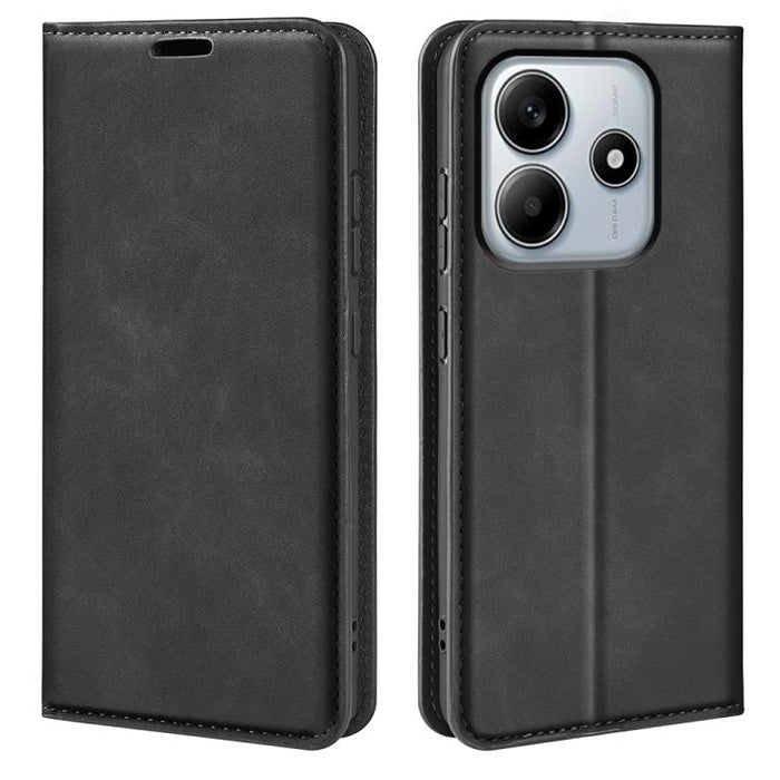 Funda para teléfono de cuero con succión magnética de piel retro, For Redmi K80 / Poco F7 Pro, For Redmi Note 14 4G 164.84mm, For Xiaomi 15 Ultra, For Xiaomi Poco X7 Pro, For Xiaomi Poco M7 Pro 5G, For Xiaomi Redmi Note 14 Pro 4G                       ...