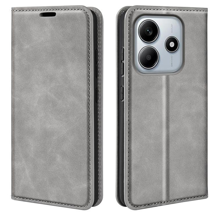 Funda para teléfono de cuero con succión magnética de piel retro, For Redmi K80 / Poco F7 Pro, For Redmi Note 14 4G 164.84mm, For Xiaomi 15 Ultra, For Xiaomi Poco X7 Pro, For Xiaomi Poco M7 Pro 5G, For Xiaomi Redmi Note 14 Pro 4G                       ...