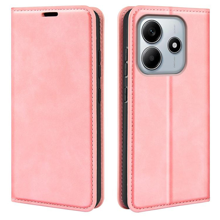 Funda para teléfono de cuero con succión magnética de piel retro, For Redmi K80 / Poco F7 Pro, For Redmi Note 14 4G 164.84mm, For Xiaomi 15 Ultra, For Xiaomi Poco X7 Pro, For Xiaomi Poco M7 Pro 5G, For Xiaomi Redmi Note 14 Pro 4G                       ...