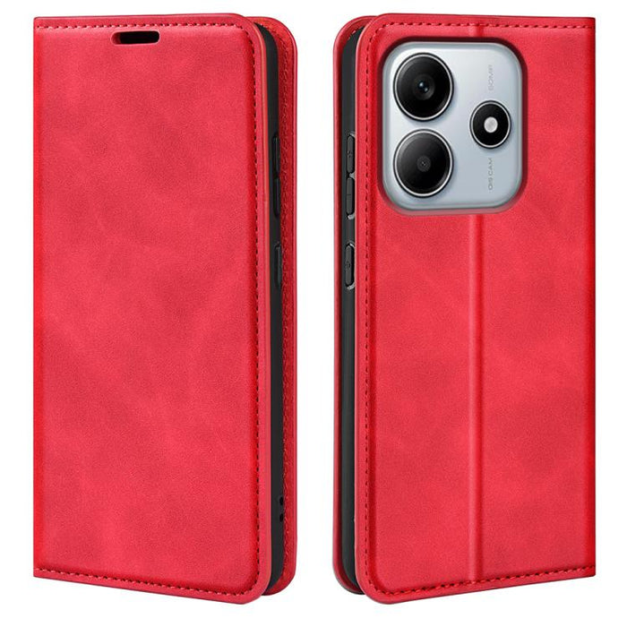 Funda para teléfono de cuero con succión magnética de piel retro, For Redmi K80 / Poco F7 Pro, For Redmi Note 14 4G 164.84mm, For Xiaomi 15 Ultra, For Xiaomi Poco X7 Pro, For Xiaomi Poco M7 Pro 5G, For Xiaomi Redmi Note 14 Pro 4G                       ...