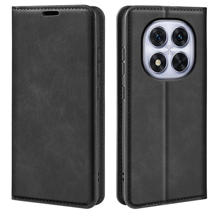 Funda para teléfono de cuero con succión magnética de piel retro, For Redmi K80 / Poco F7 Pro, For Redmi Note 14 4G 164.84mm, For Xiaomi 15 Ultra, For Xiaomi Poco X7 Pro, For Xiaomi Poco M7 Pro 5G, For Xiaomi Redmi Note 14 Pro 4G                       ...