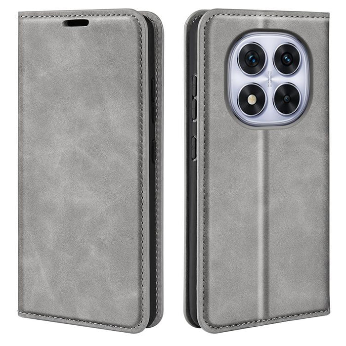 Funda para teléfono de cuero con succión magnética de piel retro, For Redmi K80 / Poco F7 Pro, For Redmi Note 14 4G 164.84mm, For Xiaomi 15 Ultra, For Xiaomi Poco X7 Pro, For Xiaomi Poco M7 Pro 5G, For Xiaomi Redmi Note 14 Pro 4G                       ...