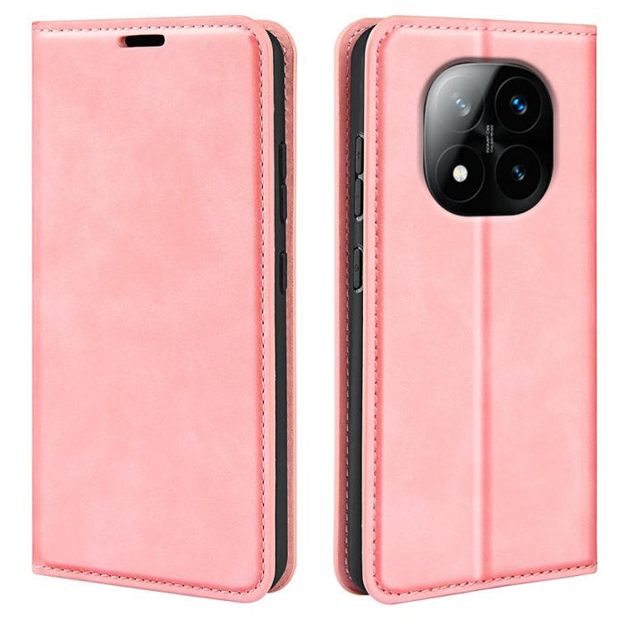 Funda para teléfono de cuero con succión magnética de piel retro, For Redmi K80 / Poco F7 Pro, For Redmi Note 14 4G 164.84mm, For Xiaomi 15 Ultra, For Xiaomi Poco X7 Pro, For Xiaomi Poco M7 Pro 5G, For Xiaomi Redmi Note 14 Pro 4G                       ...