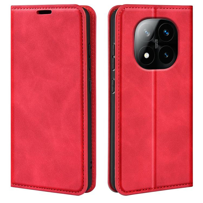 Funda para teléfono de cuero con succión magnética de piel retro, For Redmi K80 / Poco F7 Pro, For Redmi Note 14 4G 164.84mm, For Xiaomi 15 Ultra, For Xiaomi Poco X7 Pro, For Xiaomi Poco M7 Pro 5G, For Xiaomi Redmi Note 14 Pro 4G                       ...