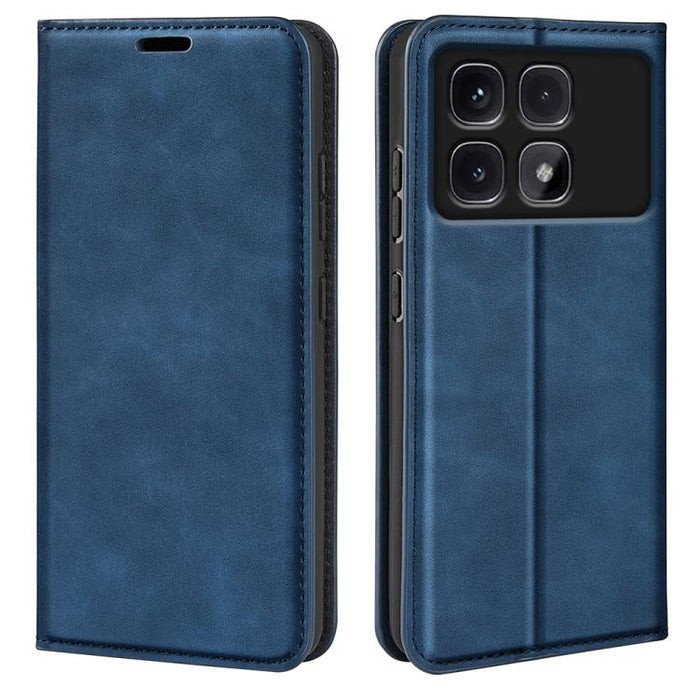 Funda para teléfono de cuero con succión magnética de piel retro, For Redmi K80 / Poco F7 Pro, For Redmi Note 14 4G 164.84mm, For Xiaomi 15 Ultra, For Xiaomi Poco X7 Pro, For Xiaomi Poco M7 Pro 5G, For Xiaomi Redmi Note 14 Pro 4G                       ...