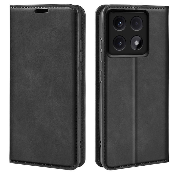 Funda para teléfono de cuero con succión magnética de piel retro, For Redmi K80 / Poco F7 Pro, For Redmi Note 14 4G 164.84mm, For Xiaomi 15 Ultra, For Xiaomi Poco X7 Pro, For Xiaomi Poco M7 Pro 5G, For Xiaomi Redmi Note 14 Pro 4G                       ...