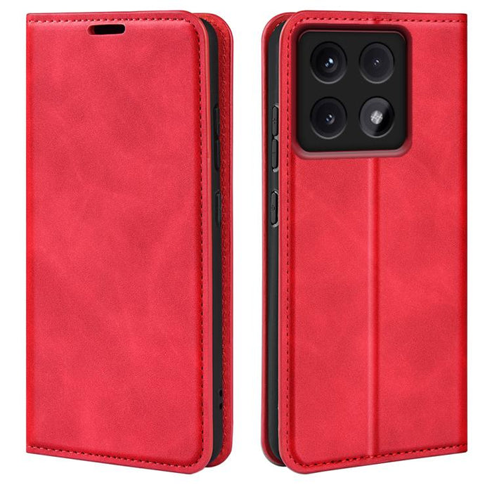 Funda para teléfono de cuero con succión magnética de piel retro, For Redmi K80 / Poco F7 Pro, For Redmi Note 14 4G 164.84mm, For Xiaomi 15 Ultra, For Xiaomi Poco X7 Pro, For Xiaomi Poco M7 Pro 5G, For Xiaomi Redmi Note 14 Pro 4G                       ...