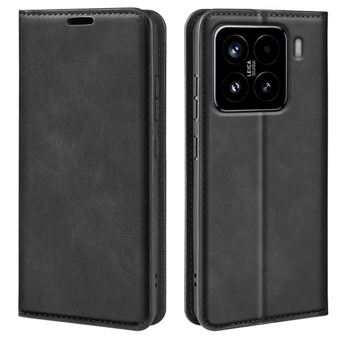 Funda para teléfono de cuero con succión magnética de piel retro, For Redmi K80 / Poco F7 Pro, For Redmi Note 14 4G 164.84mm, For Xiaomi 15 Ultra, For Xiaomi Poco X7 Pro, For Xiaomi Poco M7 Pro 5G, For Xiaomi Redmi Note 14 Pro 4G                       ...