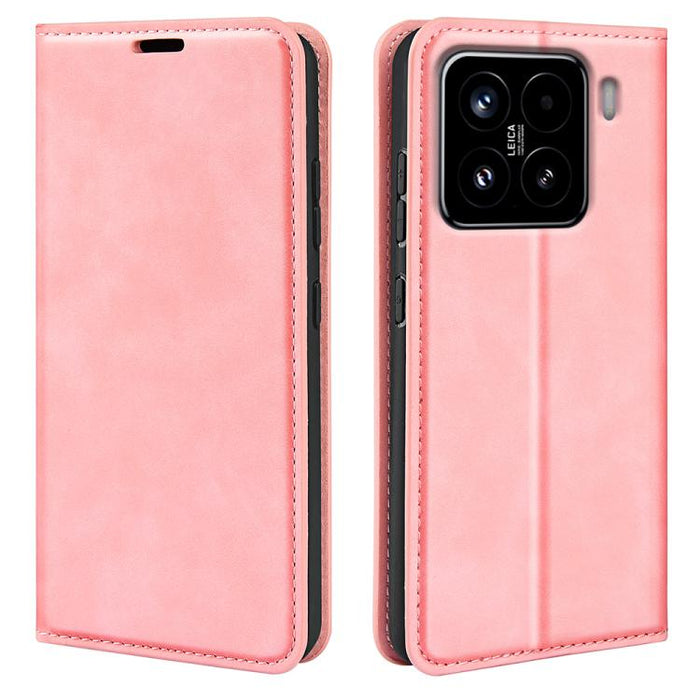 Funda para teléfono de cuero con succión magnética de piel retro, For Redmi K80 / Poco F7 Pro, For Redmi Note 14 4G 164.84mm, For Xiaomi 15 Ultra, For Xiaomi Poco X7 Pro, For Xiaomi Poco M7 Pro 5G, For Xiaomi Redmi Note 14 Pro 4G                       ...