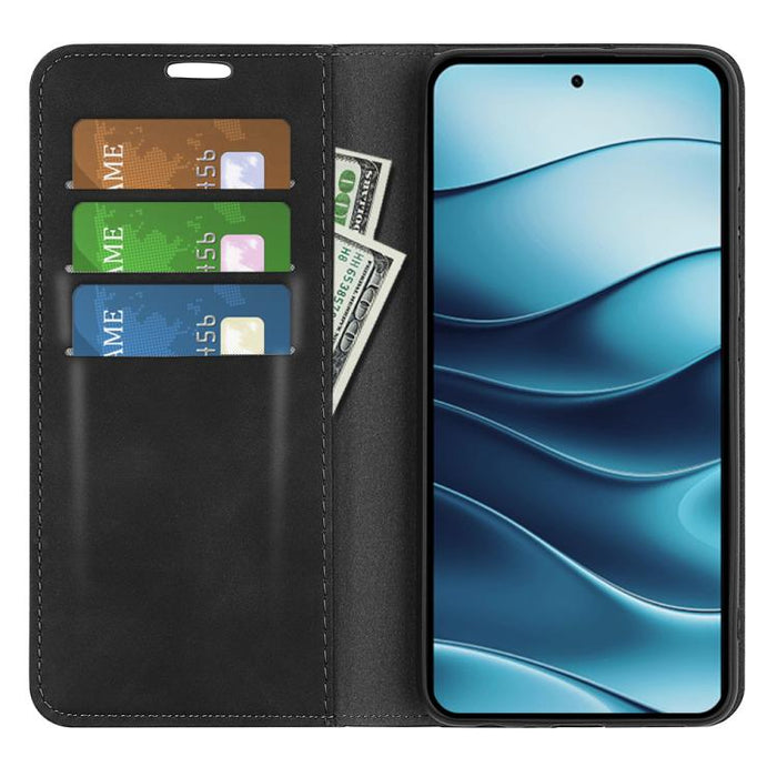 Funda para teléfono de cuero con succión magnética de piel retro, For Redmi Note 14 4G 163.25mm, For Xiaomi 15 Pro, For Xiaomi 15, For Xiaomi Redmi Note 14 5G, For Xiaomi Redmi Note 14 Pro+ 5G, For Xiaomi Redmi Note 14 Pro 5G, For Xiaomi 14T Pro       ...