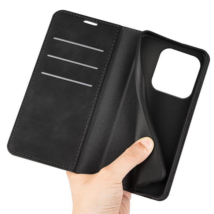 Funda para teléfono de cuero con succión magnética de piel retro, For Redmi Note 14 4G 163.25mm, For Xiaomi 15 Pro, For Xiaomi 15, For Xiaomi Redmi Note 14 5G, For Xiaomi Redmi Note 14 Pro+ 5G, For Xiaomi Redmi Note 14 Pro 5G, For Xiaomi 14T Pro       ...