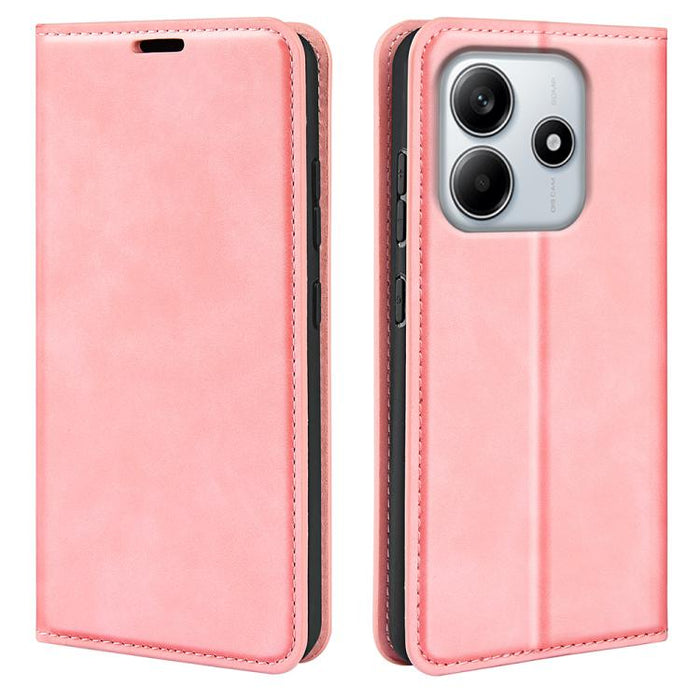 Funda para teléfono de cuero con succión magnética de piel retro, For Redmi K80 / Poco F7 Pro, For Redmi Note 14 4G 164.84mm, For Xiaomi 15 Ultra, For Xiaomi Poco X7 Pro, For Xiaomi Poco M7 Pro 5G, For Xiaomi Redmi Note 14 Pro 4G                       ...