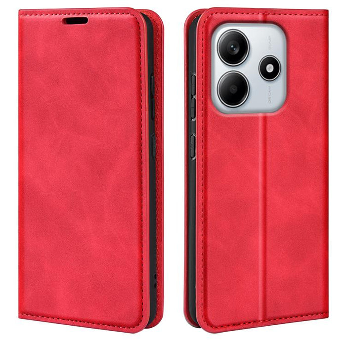 Funda para teléfono de cuero con succión magnética de piel retro, For Redmi K80 / Poco F7 Pro, For Redmi Note 14 4G 164.84mm, For Xiaomi 15 Ultra, For Xiaomi Poco X7 Pro, For Xiaomi Poco M7 Pro 5G, For Xiaomi Redmi Note 14 Pro 4G                       ...