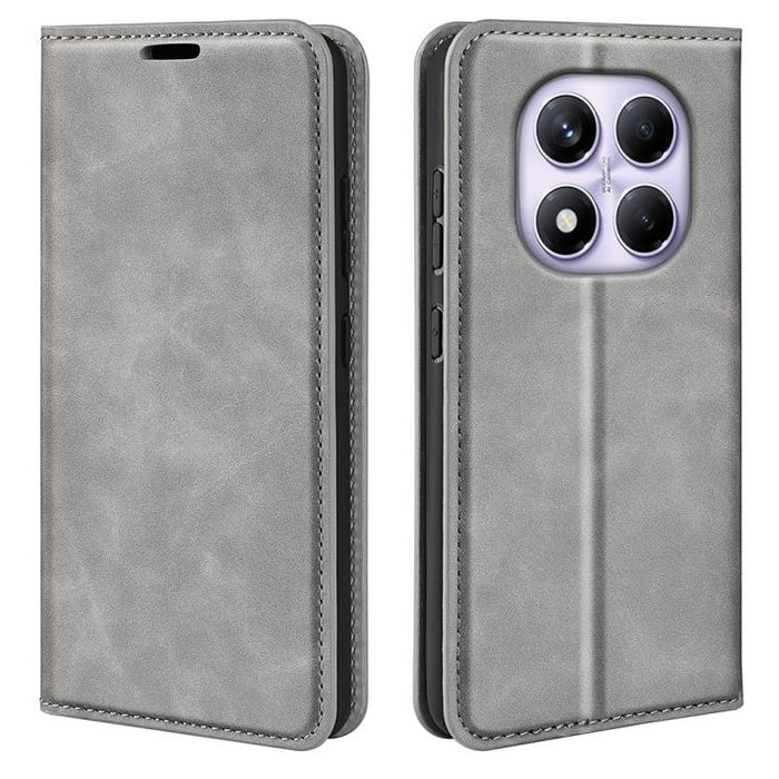 Funda para teléfono de cuero con succión magnética de piel retro, For Redmi K80 / Poco F7 Pro, For Redmi Note 14 4G 164.84mm, For Xiaomi 15 Ultra, For Xiaomi Poco X7 Pro, For Xiaomi Poco M7 Pro 5G, For Xiaomi Redmi Note 14 Pro 4G                       ...