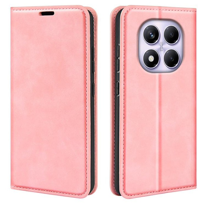 Funda para teléfono de cuero con succión magnética de piel retro, For Redmi K80 / Poco F7 Pro, For Redmi Note 14 4G 164.84mm, For Xiaomi 15 Ultra, For Xiaomi Poco X7 Pro, For Xiaomi Poco M7 Pro 5G, For Xiaomi Redmi Note 14 Pro 4G                       ...