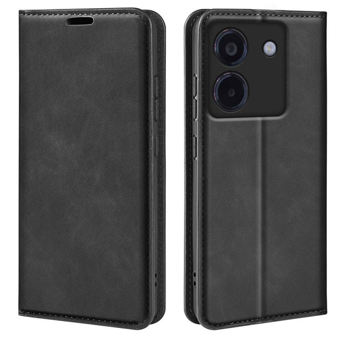 Funda para teléfono de cuero con succión magnética de piel retro, For Redmi K80 / Poco F7 Pro, For Redmi Note 14 4G 164.84mm, For Xiaomi 15 Ultra, For Xiaomi Poco X7 Pro, For Xiaomi Poco M7 Pro 5G, For Xiaomi Redmi Note 14 Pro 4G                       ...