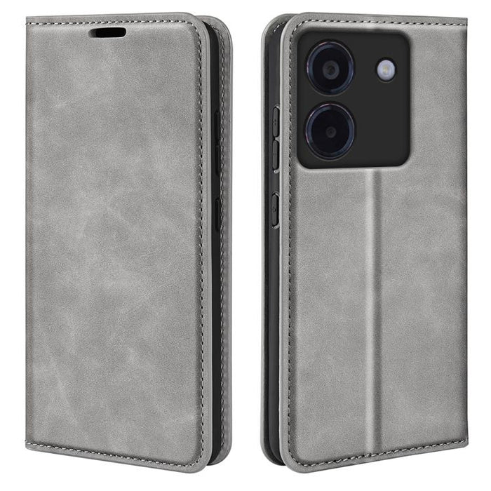 Funda para teléfono de cuero con succión magnética de piel retro, For Redmi K80 / Poco F7 Pro, For Redmi Note 14 4G 164.84mm, For Xiaomi 15 Ultra, For Xiaomi Poco X7 Pro, For Xiaomi Poco M7 Pro 5G, For Xiaomi Redmi Note 14 Pro 4G                       ...