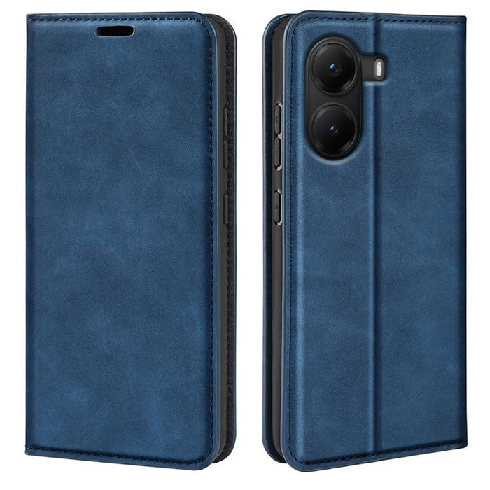 Funda para teléfono de cuero con succión magnética de piel retro, For Redmi K80 / Poco F7 Pro, For Redmi Note 14 4G 164.84mm, For Xiaomi 15 Ultra, For Xiaomi Poco X7 Pro, For Xiaomi Poco M7 Pro 5G, For Xiaomi Redmi Note 14 Pro 4G                       ...