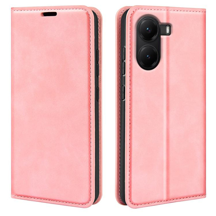 Funda para teléfono de cuero con succión magnética de piel retro, For Redmi K80 / Poco F7 Pro, For Redmi Note 14 4G 164.84mm, For Xiaomi 15 Ultra, For Xiaomi Poco X7 Pro, For Xiaomi Poco M7 Pro 5G, For Xiaomi Redmi Note 14 Pro 4G                       ...