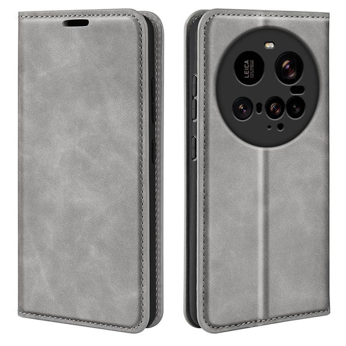Funda para teléfono de cuero con succión magnética de piel retro, For Redmi K80 / Poco F7 Pro, For Redmi Note 14 4G 164.84mm, For Xiaomi 15 Ultra, For Xiaomi Poco X7 Pro, For Xiaomi Poco M7 Pro 5G, For Xiaomi Redmi Note 14 Pro 4G                       ...