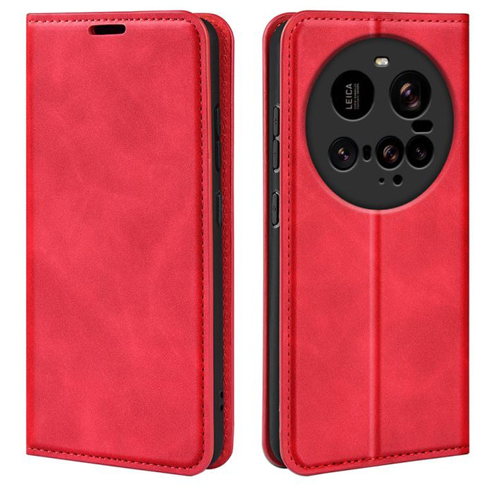 Funda para teléfono de cuero con succión magnética de piel retro, For Redmi K80 / Poco F7 Pro, For Redmi Note 14 4G 164.84mm, For Xiaomi 15 Ultra, For Xiaomi Poco X7 Pro, For Xiaomi Poco M7 Pro 5G, For Xiaomi Redmi Note 14 Pro 4G                       ...