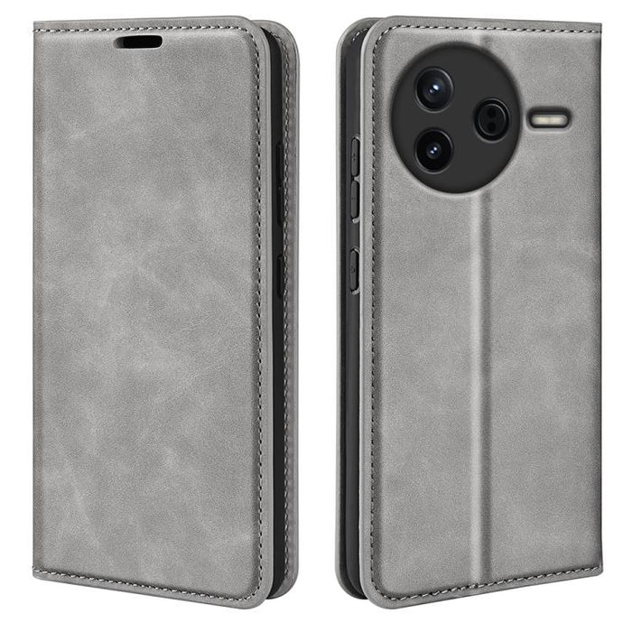 Funda para teléfono de cuero con succión magnética de piel retro, For Xiaomi Redmi Note 13 5G, For Xiaomi Redmi 13C, For Xiaomi Redmi Note 13 Pro+, For Xiaomi Redmi Note 13 Pro 5G, For Xiaomi Redmi K70, For Xiaomi 13T                                   ...