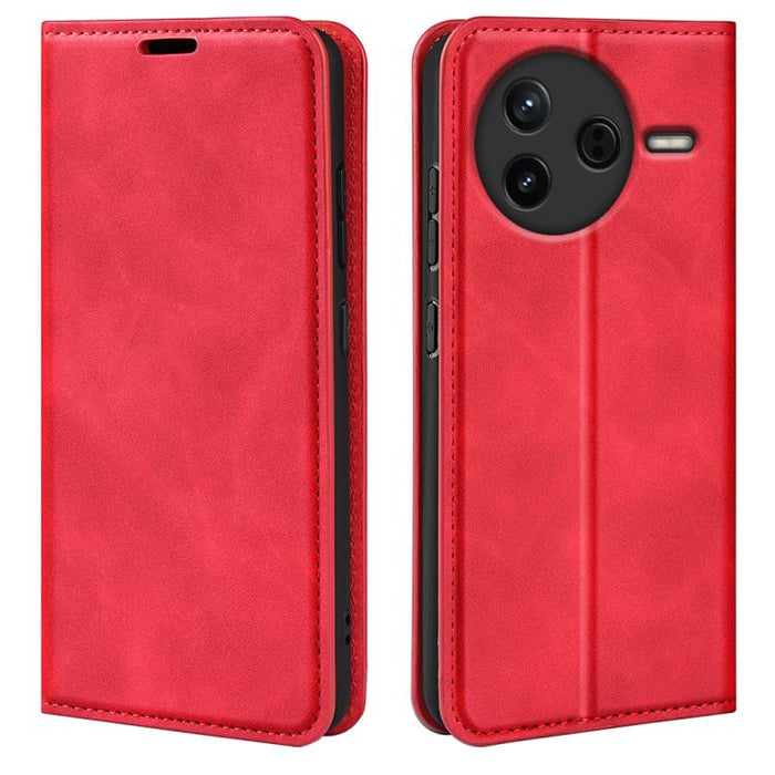 Funda para teléfono de cuero con succión magnética de piel retro, For Xiaomi Redmi Note 13 5G, For Xiaomi Redmi 13C, For Xiaomi Redmi Note 13 Pro+, For Xiaomi Redmi Note 13 Pro 5G, For Xiaomi Redmi K70, For Xiaomi 13T                                   ...