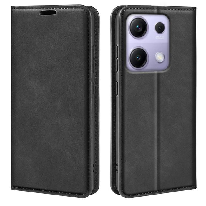 Funda para teléfono de cuero con succión magnética de piel retro, For Redmi A7 Pro 171mm / Poco C85x 5G, For Xiaomi 17T, For Redmi Turbo 5 Max / Poco X8 Pro Max, For Redmi Turbo 5 5G / Poco X8 Pro 5G, For Redmi Note 15 Pro+ Global 163.3mm              ...