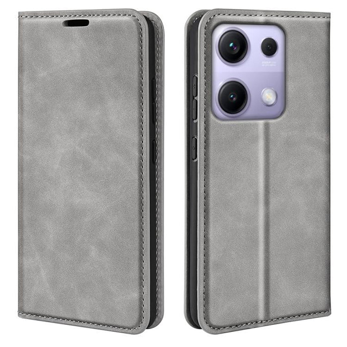 Funda para teléfono de cuero con succión magnética de piel retro, For Redmi A7 Pro 171mm / Poco C85x 5G, For Xiaomi 17T, For Redmi Turbo 5 Max / Poco X8 Pro Max, For Redmi Turbo 5 5G / Poco X8 Pro 5G, For Redmi Note 15 Pro+ Global 163.3mm              ...