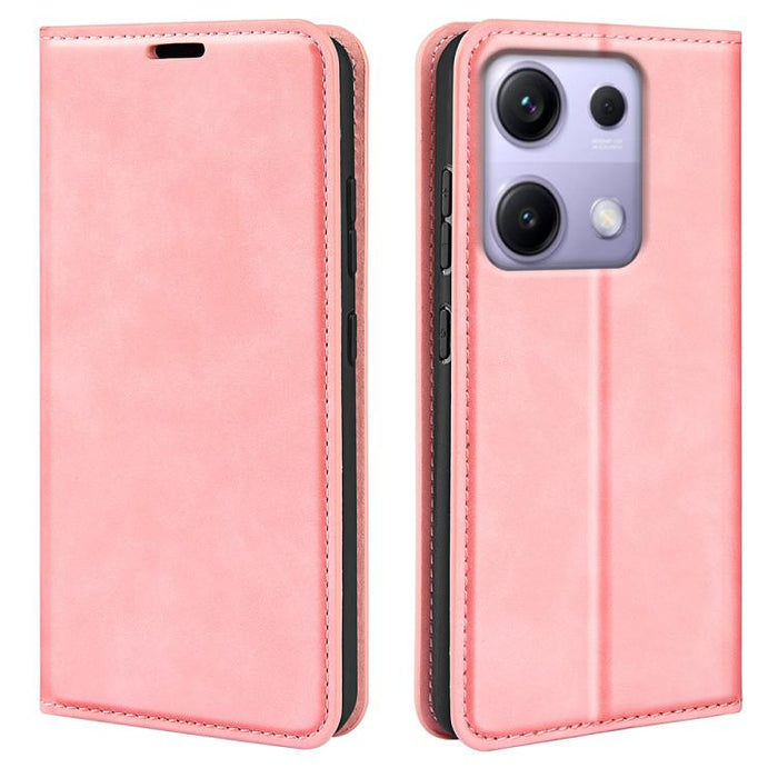 Funda para teléfono de cuero con succión magnética de piel retro, For Redmi A7 Pro 171mm / Poco C85x 5G, For Xiaomi 17T, For Redmi Turbo 5 Max / Poco X8 Pro Max, For Redmi Turbo 5 5G / Poco X8 Pro 5G, For Redmi Note 15 Pro+ Global 163.3mm              ...