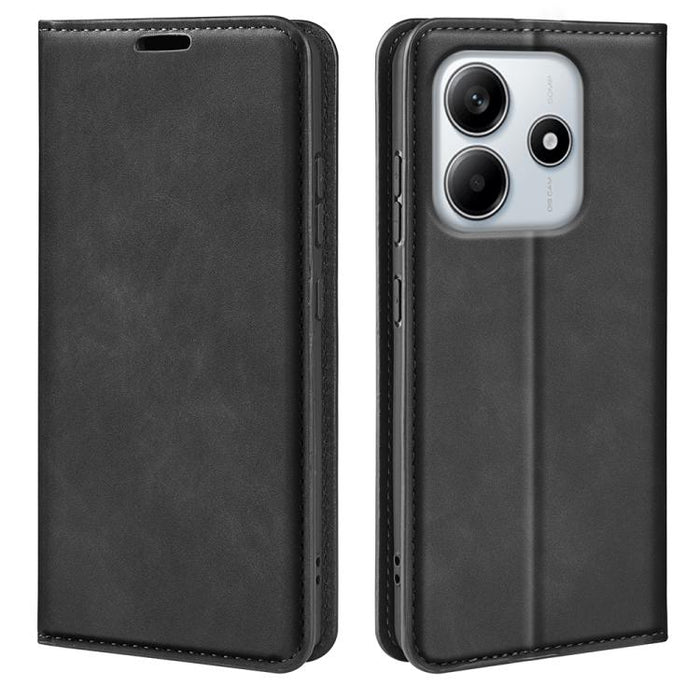 Funda para teléfono de cuero con succión magnética de piel retro, For Redmi K80 / Poco F7 Pro, For Redmi Note 14 4G 164.84mm, For Xiaomi 15 Ultra, For Xiaomi Poco X7 Pro, For Xiaomi Poco M7 Pro 5G, For Xiaomi Redmi Note 14 Pro 4G                       ...
