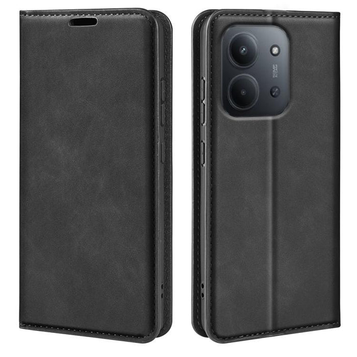 Funda para teléfono de cuero con succión magnética de piel retro, For Xiaomi Redmi Note 13 5G, For Xiaomi Redmi 13C, For Xiaomi Redmi Note 13 Pro+, For Xiaomi Redmi Note 13 Pro 5G, For Xiaomi Redmi K70, For Xiaomi 13T                                   ...