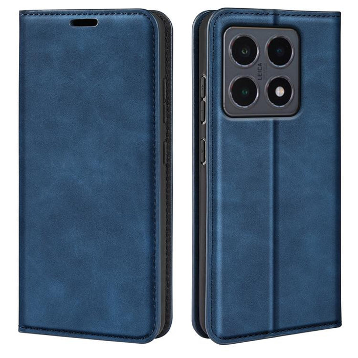 Funda para teléfono de cuero con succión magnética de piel retro, For Redmi A7 Pro 171mm / Poco C85x 5G, For Xiaomi 17T, For Redmi Turbo 5 Max / Poco X8 Pro Max, For Redmi Turbo 5 5G / Poco X8 Pro 5G, For Redmi Note 15 Pro+ Global 163.3mm              ...