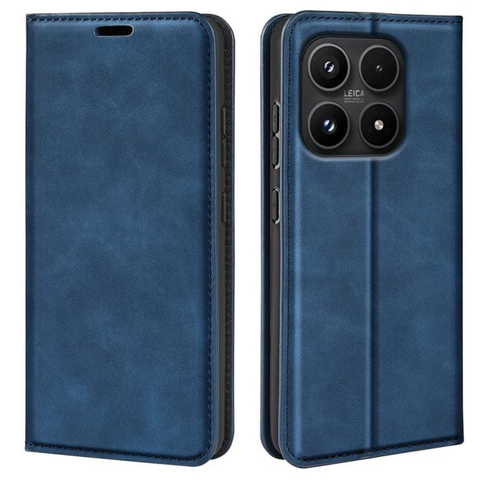 Funda para teléfono de cuero con succión magnética de piel retro, For Redmi A7 Pro 171mm / Poco C85x 5G, For Xiaomi 17T, For Redmi Turbo 5 Max / Poco X8 Pro Max, For Redmi Turbo 5 5G / Poco X8 Pro 5G, For Redmi Note 15 Pro+ Global 163.3mm              ...