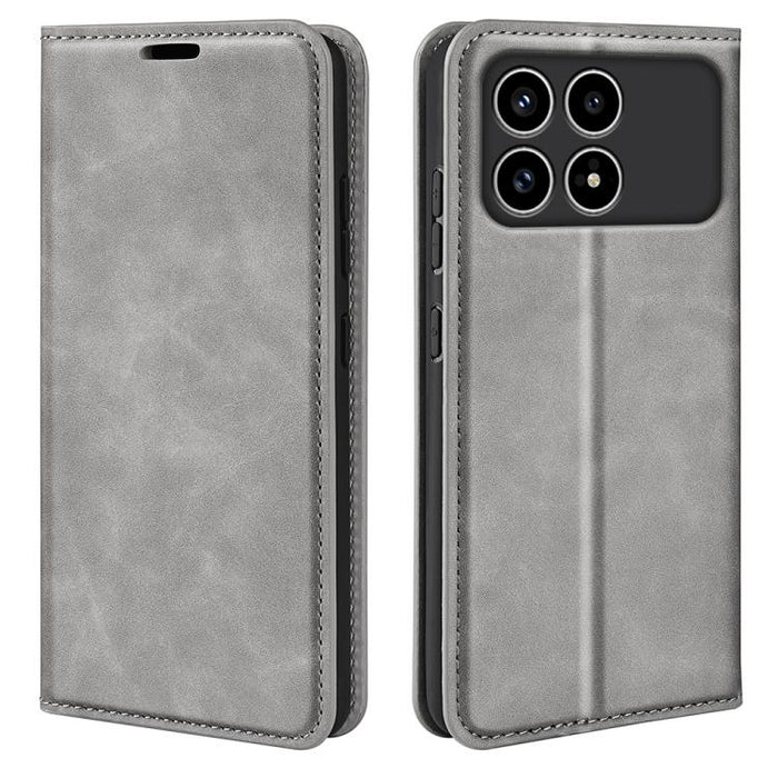 Funda para teléfono de cuero con succión magnética de piel retro, For Xiaomi Redmi Note 13 5G, For Xiaomi Redmi 13C, For Xiaomi Redmi Note 13 Pro+, For Xiaomi Redmi Note 13 Pro 5G, For Xiaomi Redmi K70, For Xiaomi 13T                                   ...