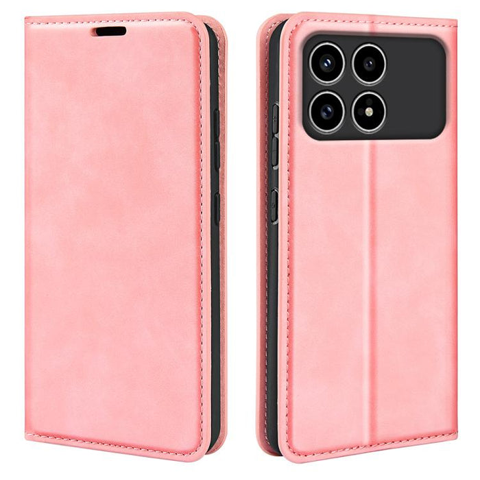 Funda para teléfono de cuero con succión magnética de piel retro, For Xiaomi Redmi Note 13 5G, For Xiaomi Redmi 13C, For Xiaomi Redmi Note 13 Pro+, For Xiaomi Redmi Note 13 Pro 5G, For Xiaomi Redmi K70, For Xiaomi 13T                                   ...