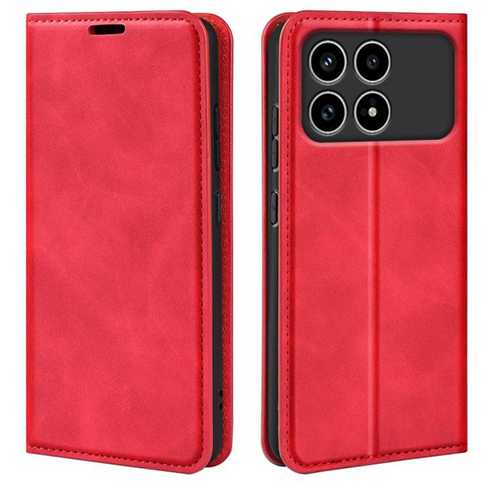 Funda para teléfono de cuero con succión magnética de piel retro, For Xiaomi Redmi Note 13 5G, For Xiaomi Redmi 13C, For Xiaomi Redmi Note 13 Pro+, For Xiaomi Redmi Note 13 Pro 5G, For Xiaomi Redmi K70, For Xiaomi 13T                                   ...