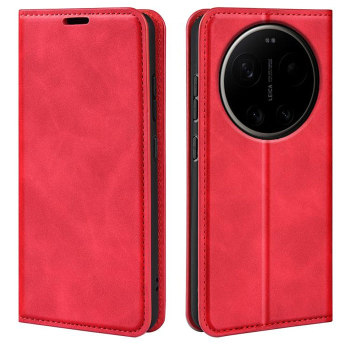 Funda para teléfono de cuero con succión magnética de piel retro, For Redmi A7 Pro 171mm / Poco C85x 5G, For Xiaomi 17T, For Redmi Turbo 5 Max / Poco X8 Pro Max, For Redmi Turbo 5 5G / Poco X8 Pro 5G, For Redmi Note 15 Pro+ Global 163.3mm              ...