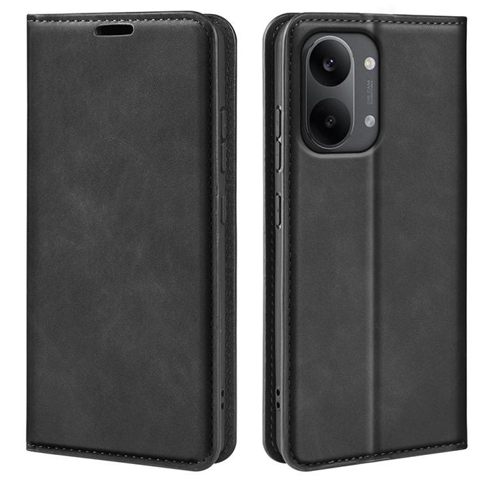 Funda para teléfono de cuero con succión magnética de piel retro, For Xiaomi Redmi Note 13 5G, For Xiaomi Redmi 13C, For Xiaomi Redmi Note 13 Pro+, For Xiaomi Redmi Note 13 Pro 5G, For Xiaomi Redmi K70, For Xiaomi 13T                                   ...
