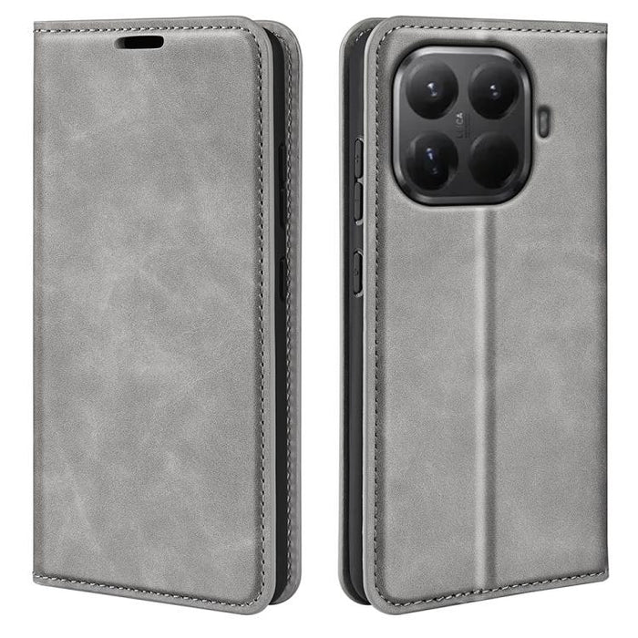 Funda para teléfono de cuero con succión magnética de piel retro, For Redmi A7 Pro 171mm / Poco C85x 5G, For Xiaomi 17T, For Redmi Turbo 5 Max / Poco X8 Pro Max, For Redmi Turbo 5 5G / Poco X8 Pro 5G, For Redmi Note 15 Pro+ Global 163.3mm              ...