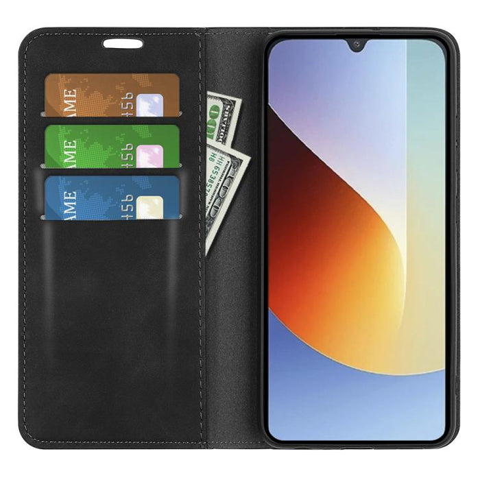 Funda para teléfono de cuero con succión magnética de piel retro, For Redmi A7 Pro 171mm / Poco C85x 5G, For Xiaomi 17T, For Redmi Turbo 5 Max / Poco X8 Pro Max, For Redmi Turbo 5 5G / Poco X8 Pro 5G, For Redmi Note 15 Pro+ Global 163.3mm              ...