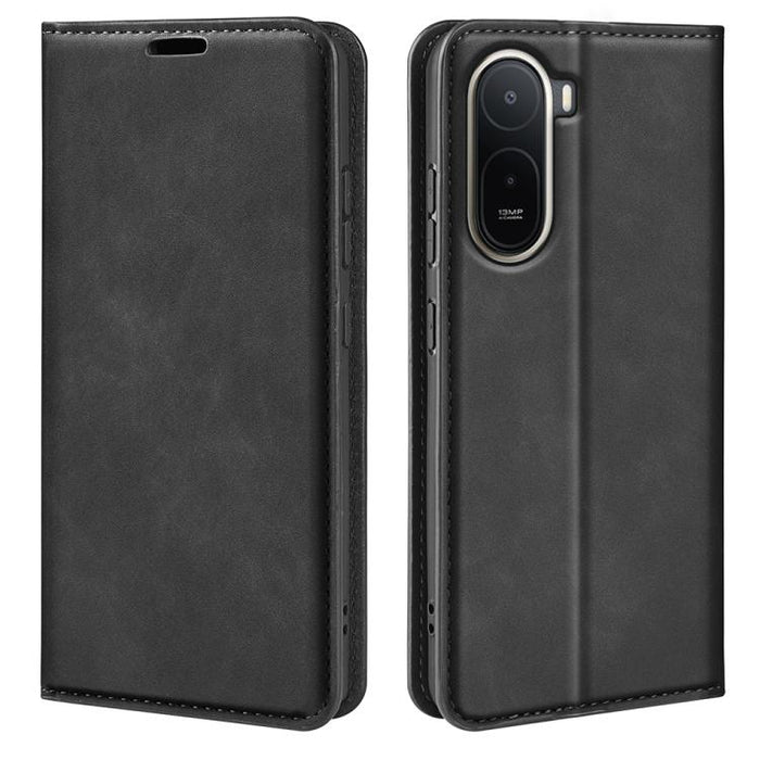 Funda para teléfono de cuero con succión magnética de piel retro, For Xiaomi Redmi Note 13 5G, For Xiaomi Redmi 13C, For Xiaomi Redmi Note 13 Pro+, For Xiaomi Redmi Note 13 Pro 5G, For Xiaomi Redmi K70, For Xiaomi 13T                                   ...