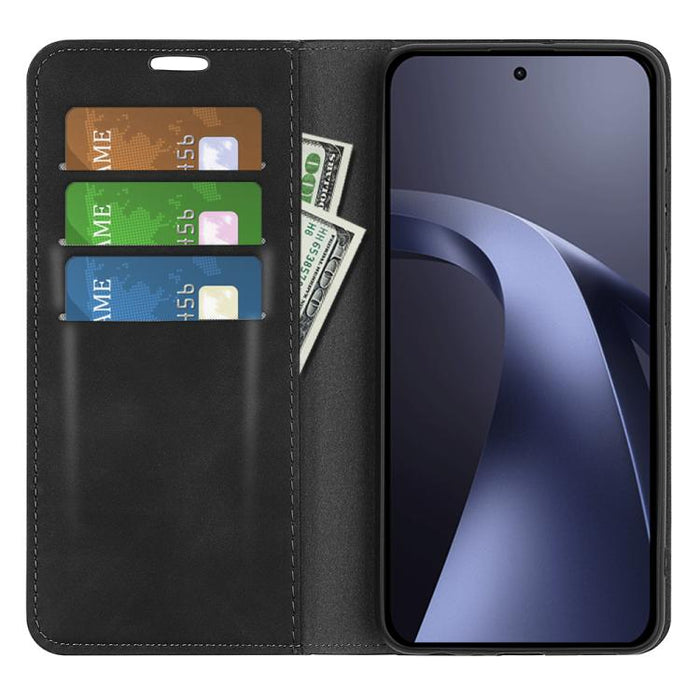 Funda para teléfono de cuero con succión magnética de piel retro, For Xiaomi 17T Pro 5G, For Redmi 15a 5G, For Xiaomi 17T 5G, For Xiaomi 17 Ultra, For Xiaomi 17 Pro Max, For Redmi Note 15 Pro Global 163.6mm, For Xiaomi 17 Pro, For Xiaomi 17            ...