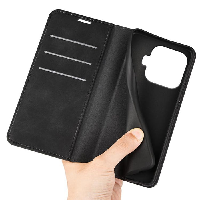 Funda para teléfono de cuero con succión magnética de piel retro, For Xiaomi 17T Pro 5G, For Redmi 15a 5G, For Xiaomi 17T 5G, For Xiaomi 17 Ultra, For Xiaomi 17 Pro Max, For Redmi Note 15 Pro Global 163.6mm, For Xiaomi 17 Pro, For Xiaomi 17            ...