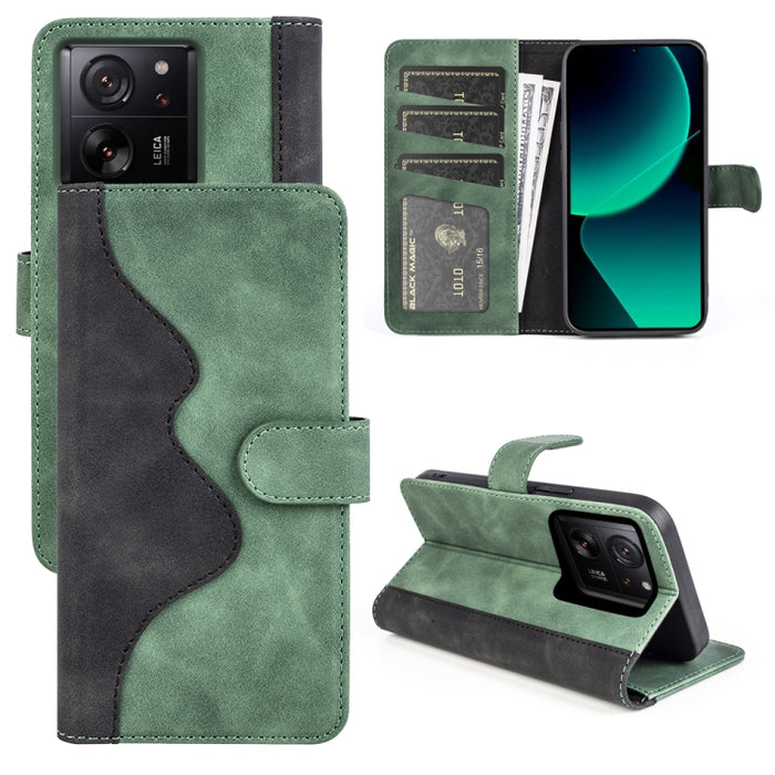 Caja del teléfono de cuero con tapa horizontal con costuras, For Xiaomi Redmi K70, For Xiaomi 13T, For Redmi Note 15 Pro+ 5G Global 163.3mm, For Redmi Note 15 4G / 5G EU 164mm