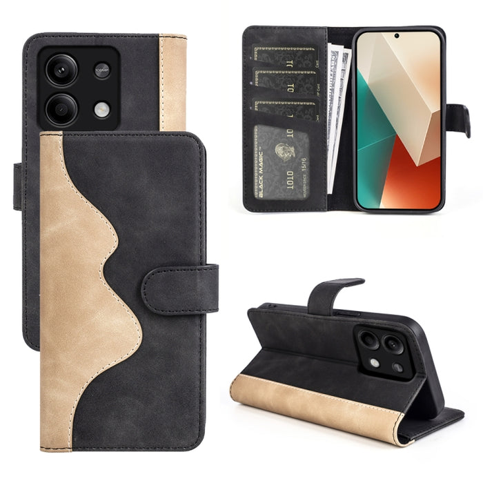Caja del teléfono de cuero con tapa horizontal con costuras, For Xiaomi 17 Ultra, For Redmi Note 15 Pro 4G Global 163.2mm, For Xiaomi 17 Pro Max, For Redmi Note 15 Pro 5G Global 163.6mm, For Xiaomi 17 Pro, For Xiaomi 17, For Xiaomi 14T Pro             ...