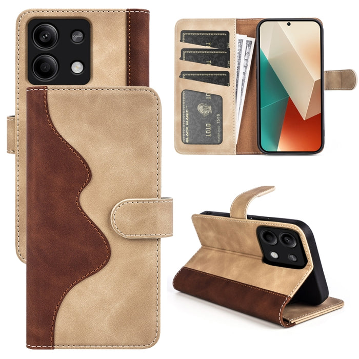 Caja del teléfono de cuero con tapa horizontal con costuras, For Xiaomi 17 Ultra, For Redmi Note 15 Pro 4G Global 163.2mm, For Xiaomi 17 Pro Max, For Redmi Note 15 Pro 5G Global 163.6mm, For Xiaomi 17 Pro, For Xiaomi 17, For Xiaomi 14T Pro             ...
