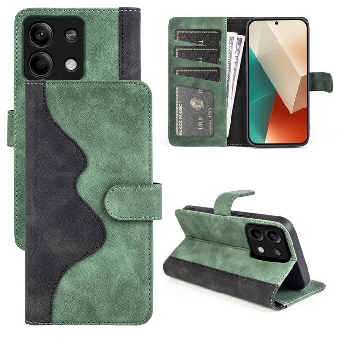 Caja del teléfono de cuero con tapa horizontal con costuras, For Xiaomi 17 Ultra, For Redmi Note 15 Pro 4G Global 163.2mm, For Xiaomi 17 Pro Max, For Redmi Note 15 Pro 5G Global 163.6mm, For Xiaomi 17 Pro, For Xiaomi 17, For Xiaomi 14T Pro             ...