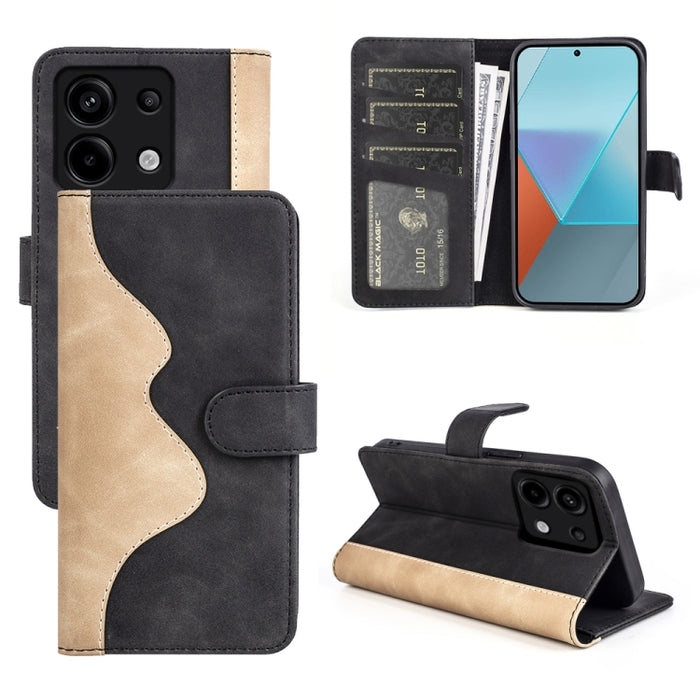 Caja del teléfono de cuero con tapa horizontal con costuras, For Xiaomi 17 Ultra, For Redmi Note 15 Pro 4G Global 163.2mm, For Xiaomi 17 Pro Max, For Redmi Note 15 Pro 5G Global 163.6mm, For Xiaomi 17 Pro, For Xiaomi 17, For Xiaomi 14T Pro             ...