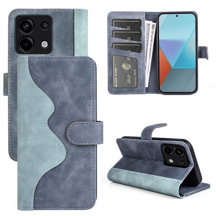 Caja del teléfono de cuero con tapa horizontal con costuras, For Xiaomi 17 Ultra, For Redmi Note 15 Pro 4G Global 163.2mm, For Xiaomi 17 Pro Max, For Redmi Note 15 Pro 5G Global 163.6mm, For Xiaomi 17 Pro, For Xiaomi 17, For Xiaomi 14T Pro             ...